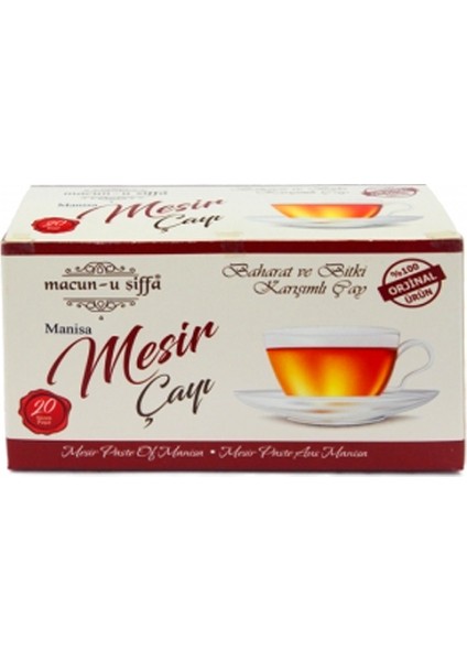 Mesir Çayı 40 gr 20'li Paket + Mesir Lokumu 200 gr + Mesir Macunu Kavanoz 220 gr