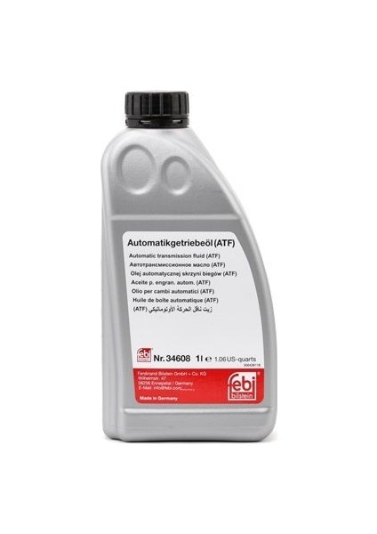 Febi Jaguar Atf Otomatik Şanzıman Yağı Sarı 1 Litre