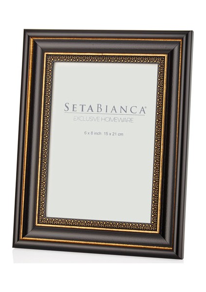 Seta Frame Black Gold Lace 15*20 cm