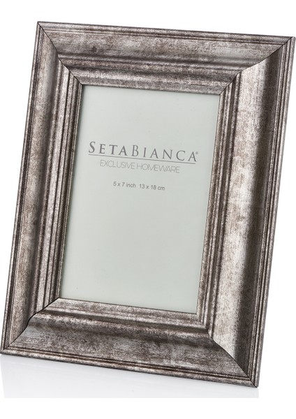 Seta Frame Modern Burnıshed Gray 13*18 cm