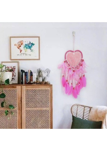Istoc Trend Led Işıklı Pembe Kalp Düş Rüya Kapanı Dream Catcher fiyatları