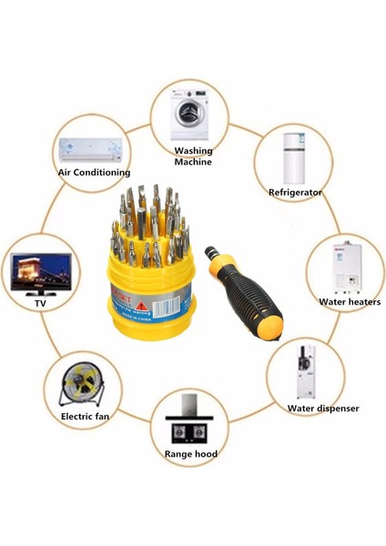 Çok Amaçlı Mini Tornavida Seti (31 Parça)
