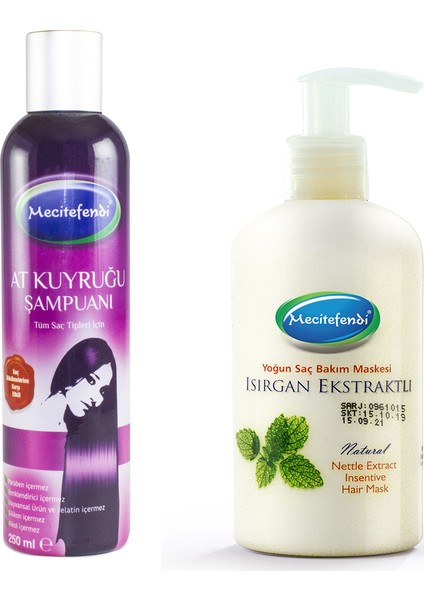 At Kuyruğu Şampuanı 250 ml + Isırgan Saç Maskesi 250 ml Set