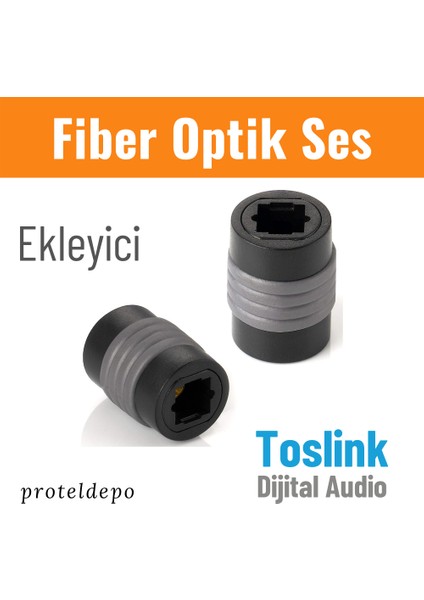 Fiber Optik Toslink Kablo Ekleyici, Uzatma, dişi/dişi