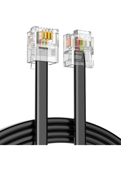 ADSL, VDSL Modem Kablosu, 10 metre (Telefon RJ11 Hat Bağlantı Kablosu)