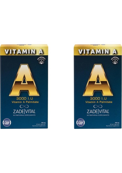 A Vitamini Blister 30 Kapsül 2'li Paket