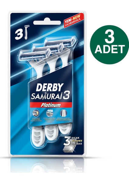 Samuraı Platinum 3 3’lü Blister x 3 fiyatları