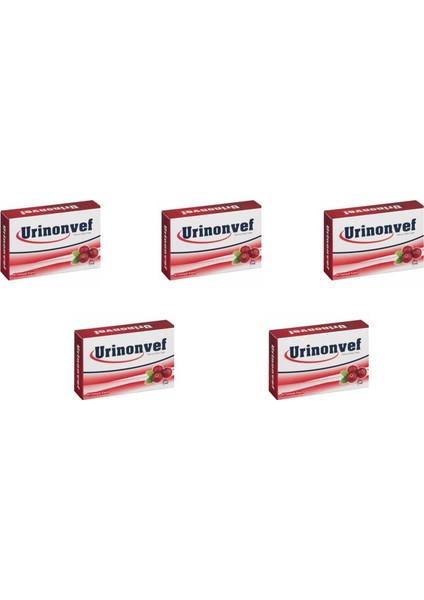 Urinonvef Cranberry 30 Kapsül 5'li Paket