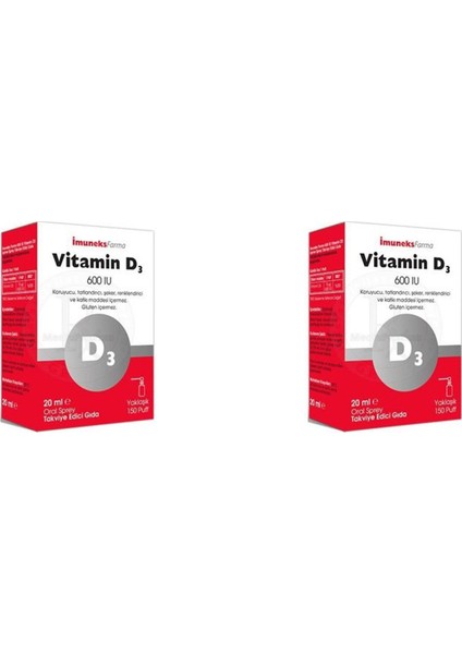 Farma Vitamin D3 600 Iu 2'li Paket