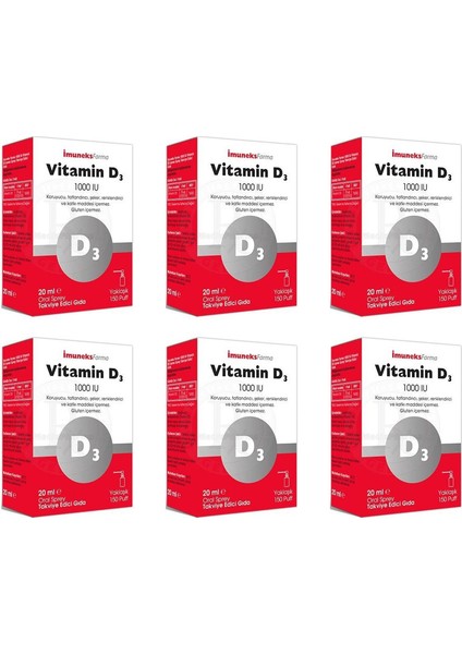 Farma Vitamin D3 1000 Iu 6'lı Paket