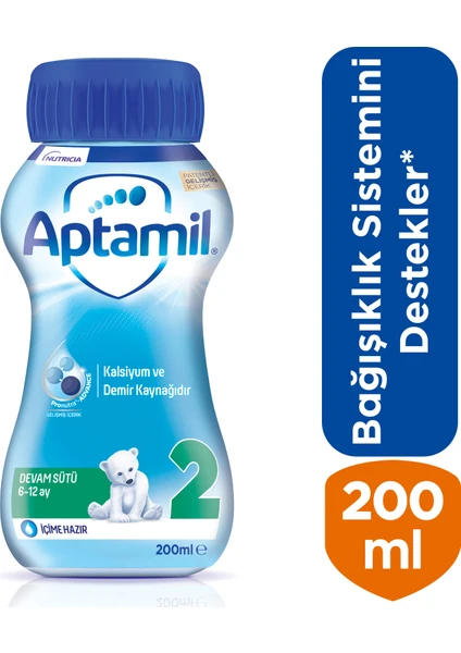 2 Devam Sütü İçime Hazır 200 ml 6-12 Ay