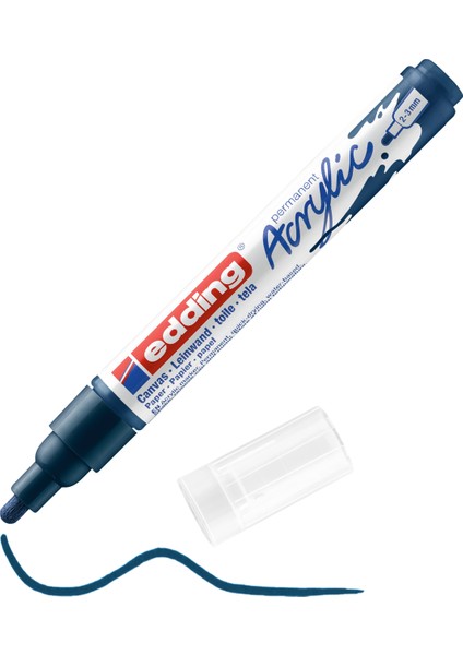 5100 Orta Uçlu Akrilik Markör - Gece Mavisi - 2-3 Mm’Lik Yuvarlak Uç