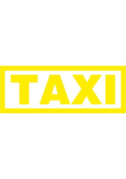 Taxi Yazı Sticker - 15187