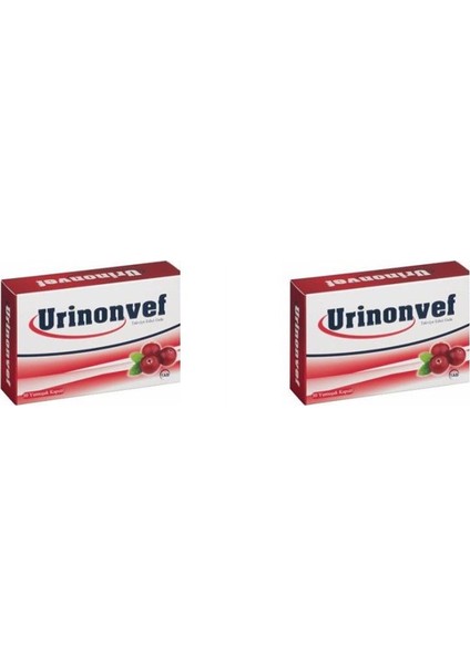 Tab Urinonvef Cranberry 30 Kapsül 2'li Paket