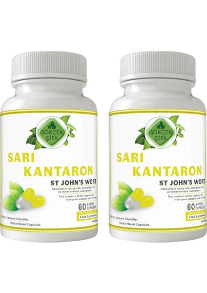 Sarı Kantaron Kapsül - 60 Kapsül 1000 mg x 2 Adet