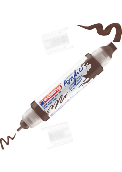 5400 Akrilik 3D Double Liner - Çikolata Kahvesi - 2-3, 5-10 Mm’Lik 2 Başlık