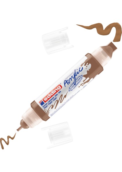 5400 Akrilik 3D Double Liner - Fındık Kahvesi - 2-3, 5-10 Mm’Lik 2 Başlık