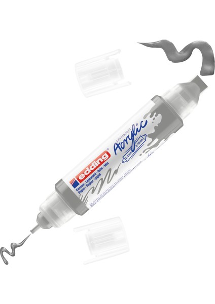 5400 Akrilik 3D Double Liner - Gümüş - 2-3, 5-10 Mm’Lik 2 Başlık