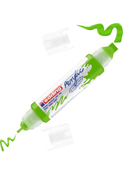 5400 Akrilik 3D Double Liner - Sarı-Yeşil - 2-3, 5-10 Mm’Lik 2 Başlık