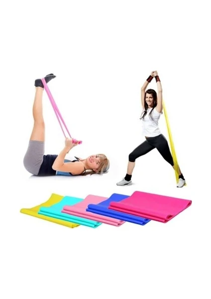 Pilates Bandı Plates Egzersiz Direnç Lastiği 119 cm x 14.7 cm