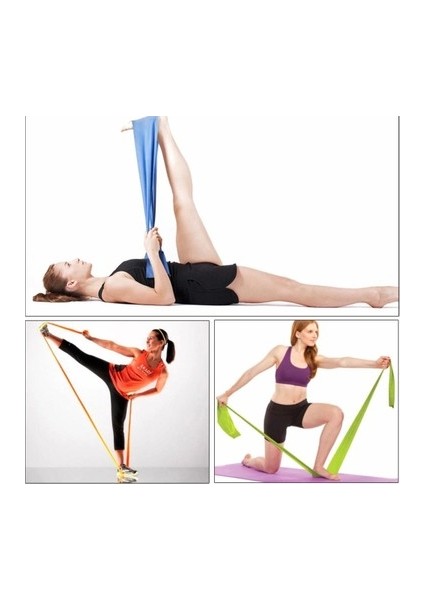 Pilates Bandı Plates Egzersiz Direnç Lastiği 119 cm x 14.7 cm