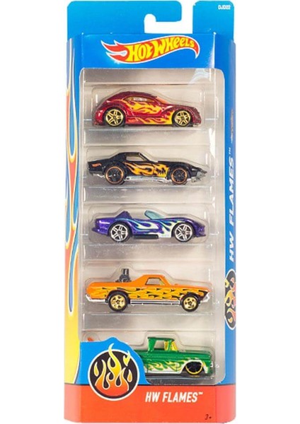 Hot Wheels 5'li Araba Seti - Hw Flames