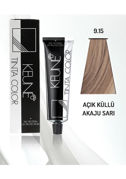 Tinta Color Saç Boyası No: 9.15 - Açık Küllü Akaju Sarı 60 ml