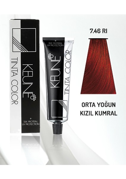 Tinta Color Saç Boyası No: 7.46 Rı - Orta Yoğun Kızıl Kumral 60 ml