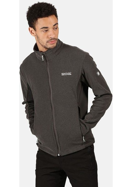 Mens Highton Zip Fleece Erkek Ceket RMA415 Gri fırsatları