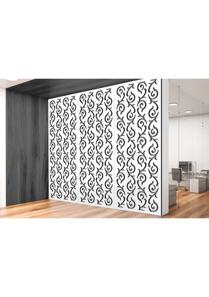 Liar Ahşap Seperatör (Paravan) - KSP-07 - (10 mm) - (69 cm x 139 cm) - (Beyaz)