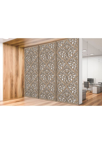 Liar Ahşap Seperatör (Paravan) - KSP-102 - (10 mm) - (69 cm x 139 cm) - (Ham)