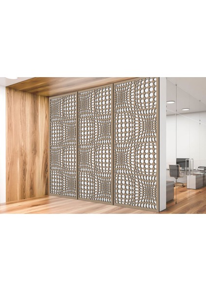 Liar Ahşap Seperatör (Paravan) - KSP-106 - (10 mm) - (69 cm x 139 cm) - (Ham)