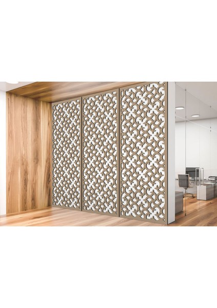 Liar Ahşap Seperatör (Paravan) - KSP-54 - (10 mm) - (69 cm x 139 cm) - (Ham)