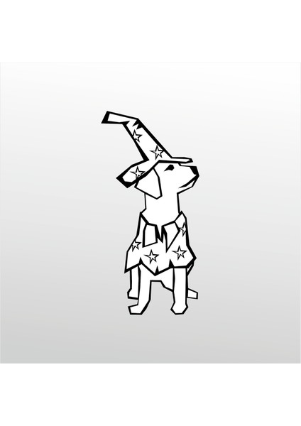 Folyo Sticker Tatlı Köpek 20 cm Uzunluk