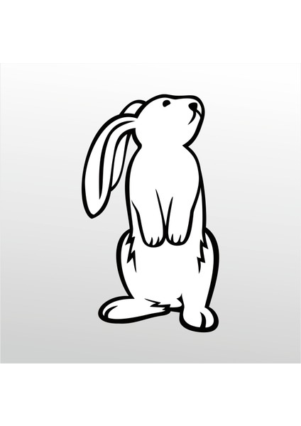 Folyo Sticker Tavşan 102 90 cm Uzunluk