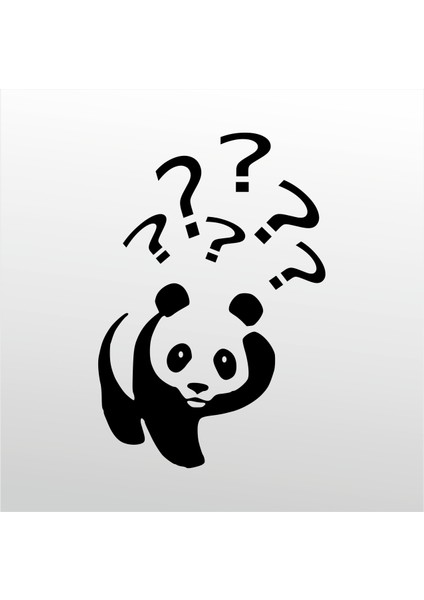 Folyo Sticker Panda 50 cm Uzunluk