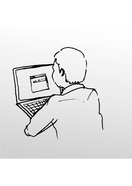 Folyo Sticker Oyun Oynayan Çoçuk 20 cm Uzunluk