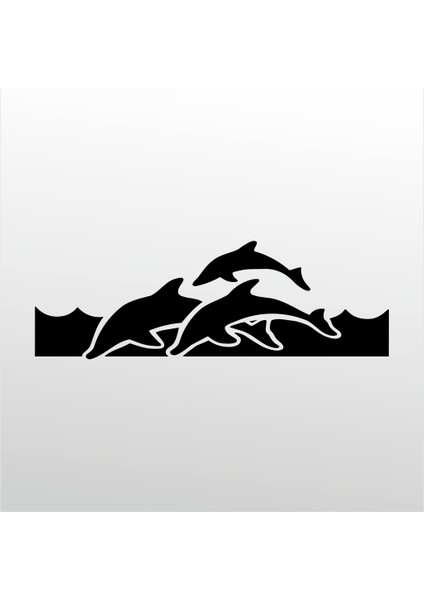 Folyo Sticker Yunus Balıkları 30 cm Uzunluk