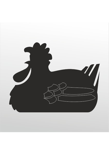 Folyo Sticker Tavuk 40 cm Uzunluk