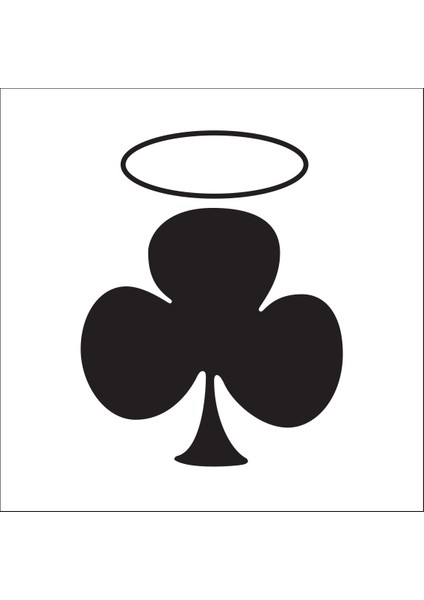 Sinek İskambil Kağıdı Folyo Sticker 20 30 cm Uzunluk