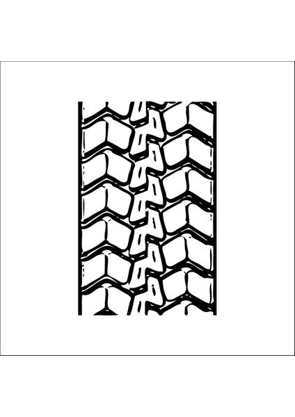 Oto Lastik İzi Folyo Sticker 11 70 cm Uzunluk