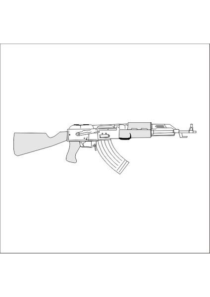 Silahlar Folyo Sticker 5 130 cm Uzunluk