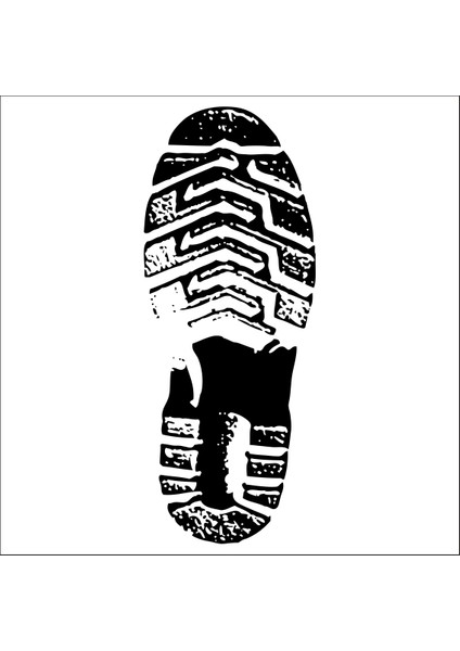 Ayakkabı İzi Folyo Sticker 4 50 cm Uzunluk