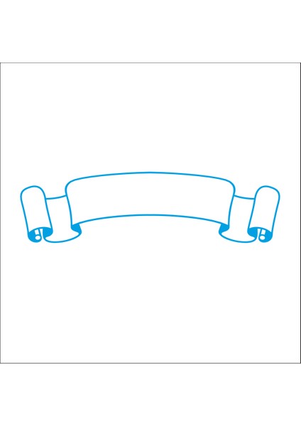 Yazı Alanı Folyo Sticker 6 100 cm Uzunluk