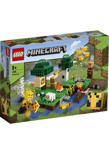 Minecraft# Arı Çiftliği 21165 Arıcı; Harika Arı ve Koyun Figürleri İçeren Minecraft Aksiyon Oyuncağı (238 Parça)