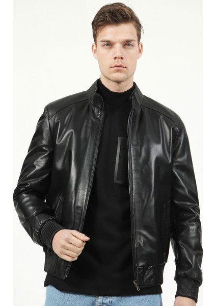 E-1015/A Gerçek Deri Erkek Mont