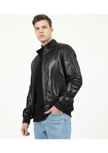 E-1015/A Gerçek Deri Erkek Mont modelleri