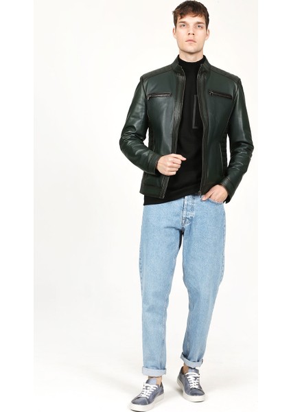 E-1055/A Gerçek Deri Erkek Mont modelleri