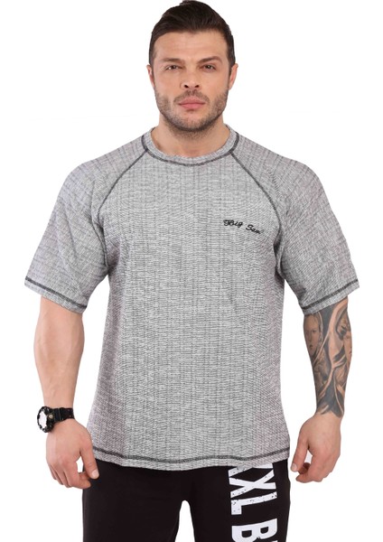 Reglan Kol Pamuklu T-Shirt Big Sam 3077