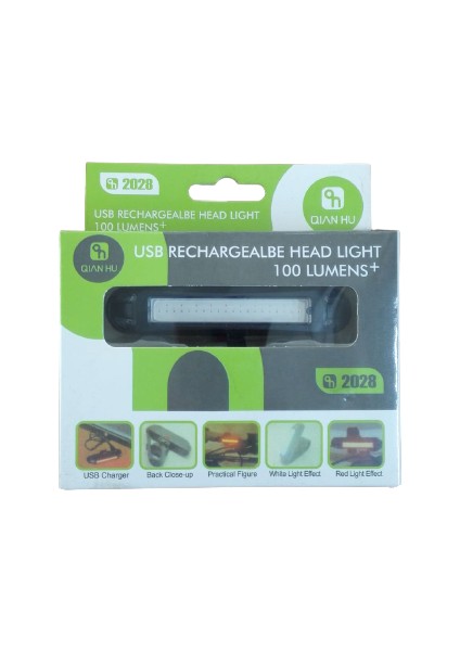 USB Şarj Edilebilir Bisiklet Farı (5 Fonksiyonlu)